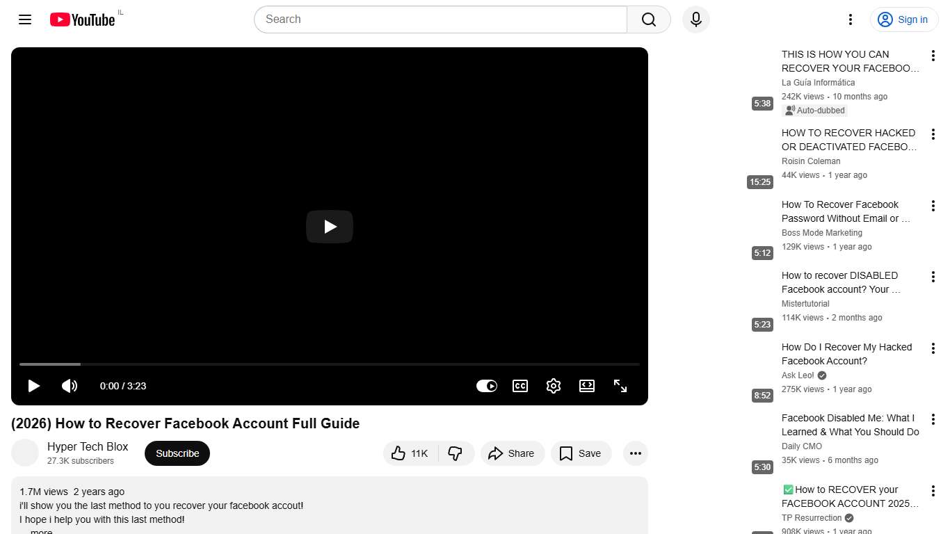 (2026) How to Recover Facebook Account Full Guide - YouTube